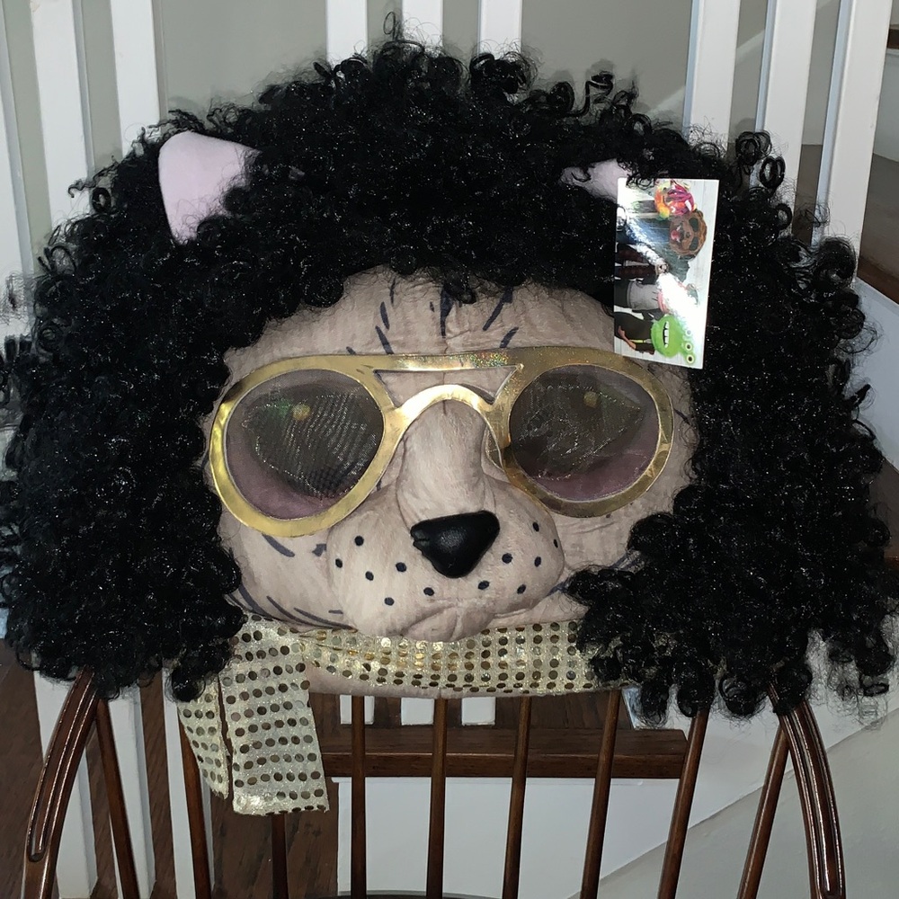 Kool Kitty NWT Halloween Costume Mask, See Through Mesh Glasses, Velcro Closure - Picture 7 of 7